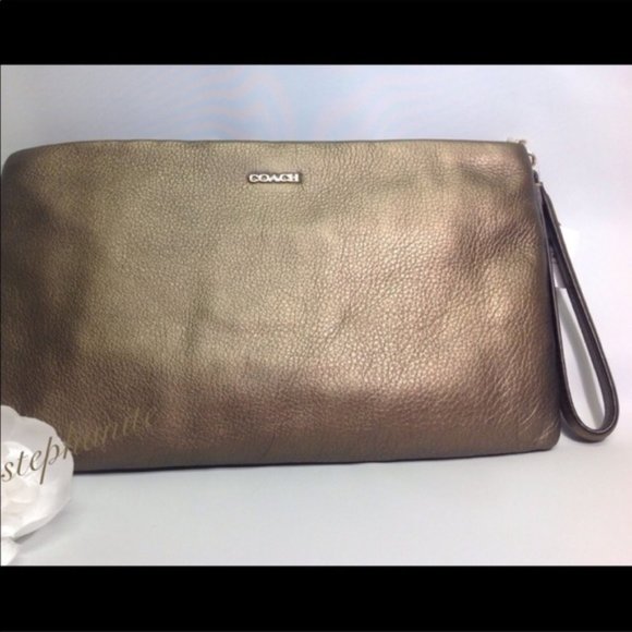 ❤️ SOLD ❤️ Purse MADISON JEWELED CLUTCH BROWN - Picture 7 of 8